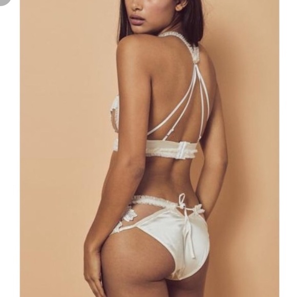 NEW • For Love & Lemons • Bordeaux Appliqué Panty - Picture 4 of 7